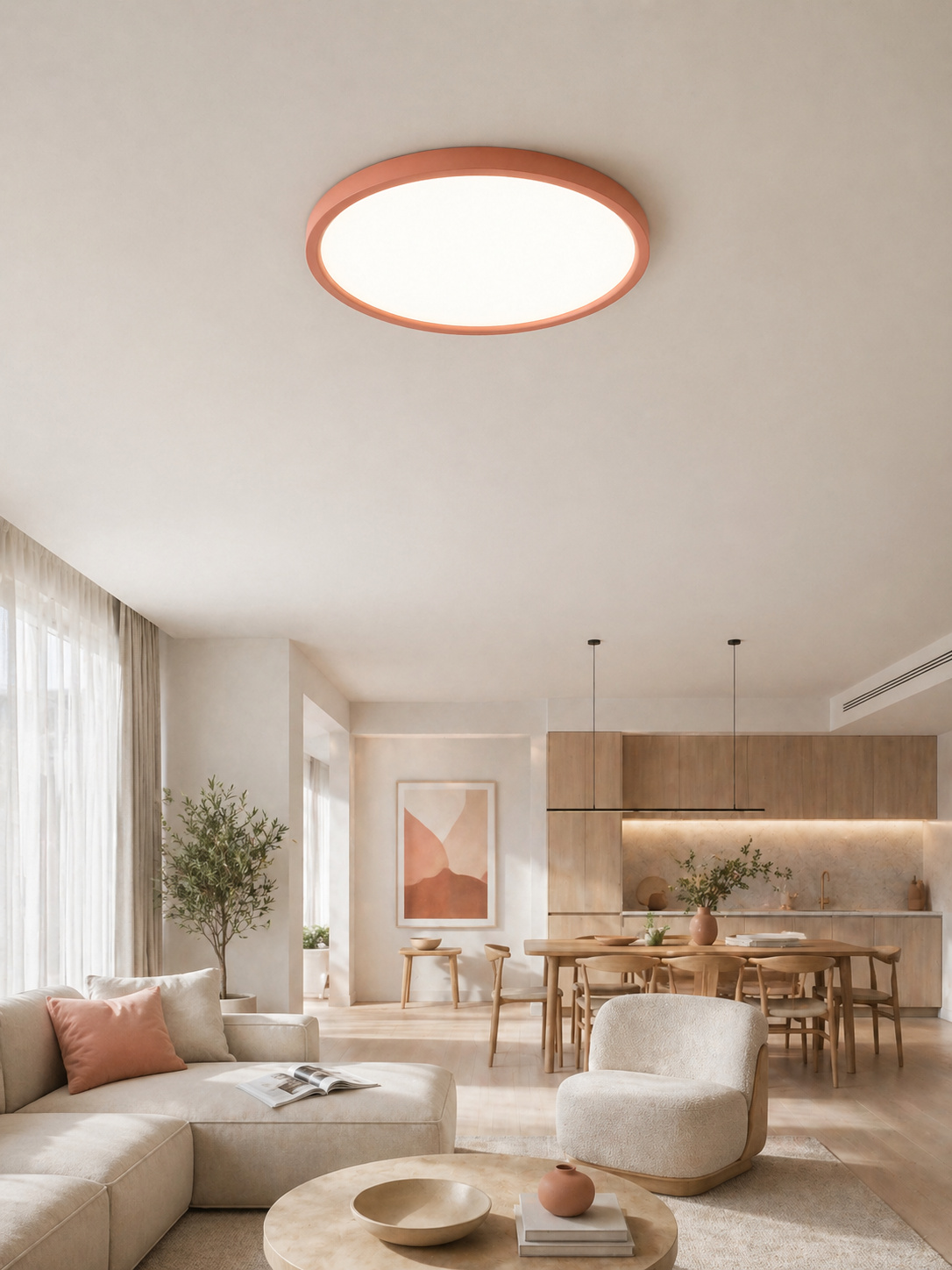 Plafón LED Redondo Ultrafino para Baño y Dormitorio
