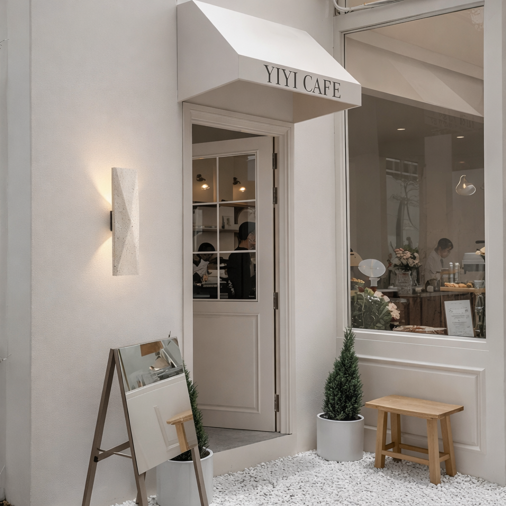 Aplique de Pared Travertino Natural – Lámpara Japandi Wabi-Sabi