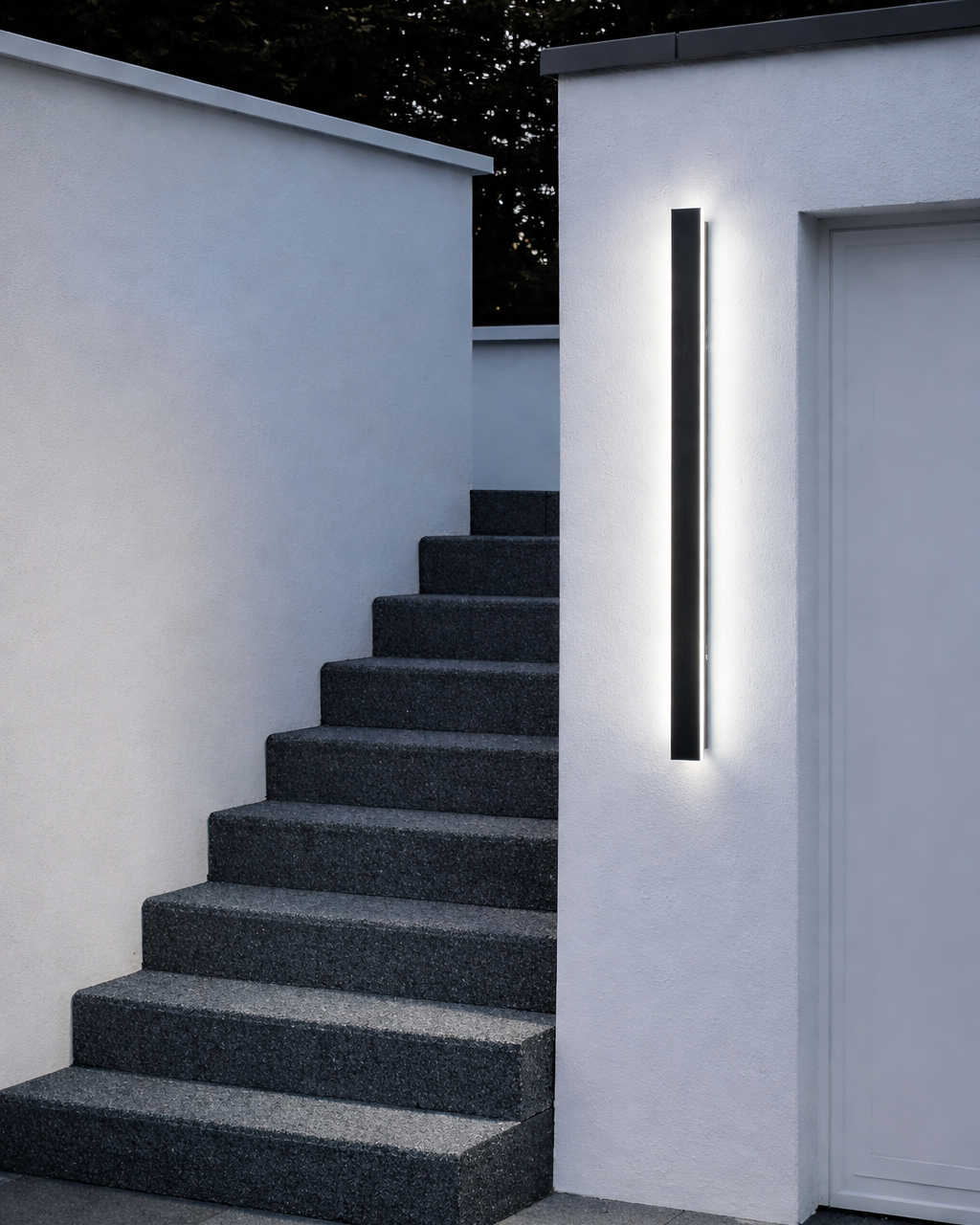 Aplique LED Exterior Alargado de Aluminio para Fachada