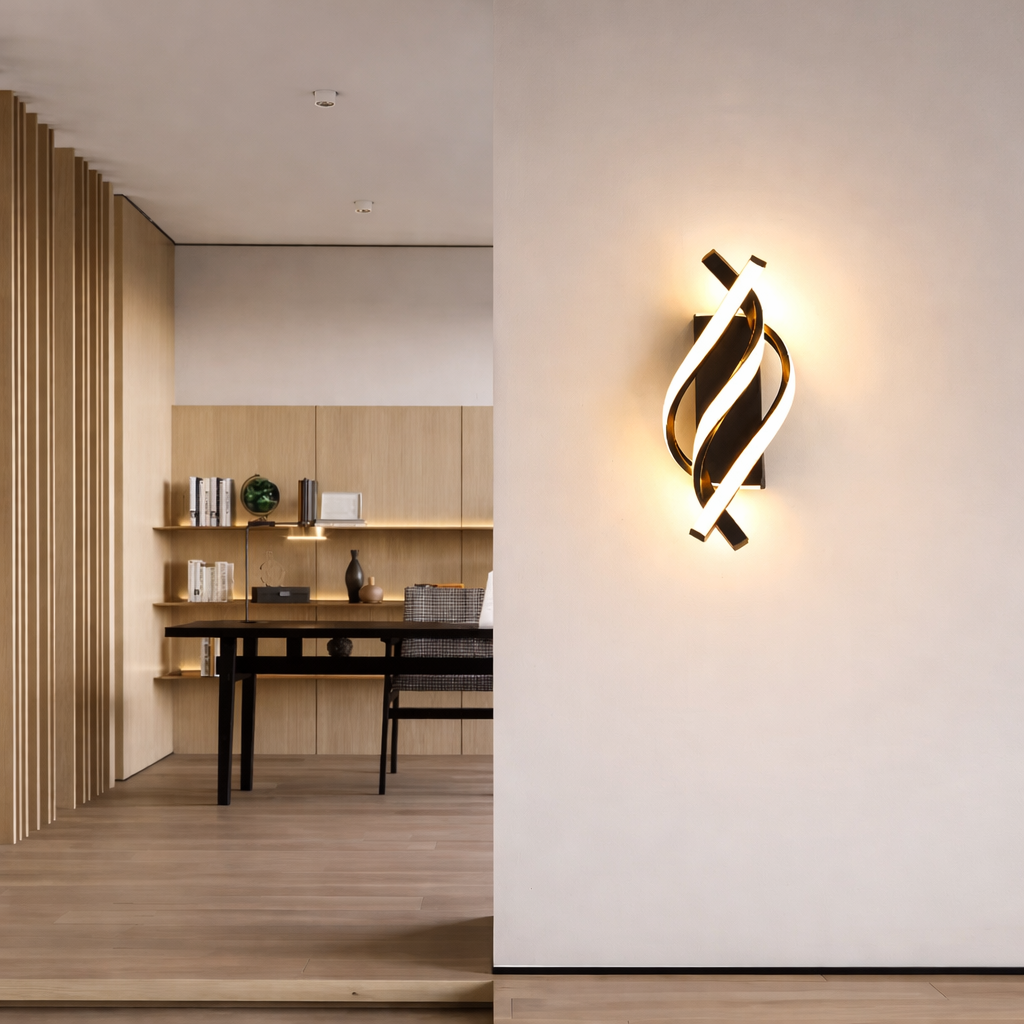 Aplique LED Moderno Espiral para Dormitorio y Salón
