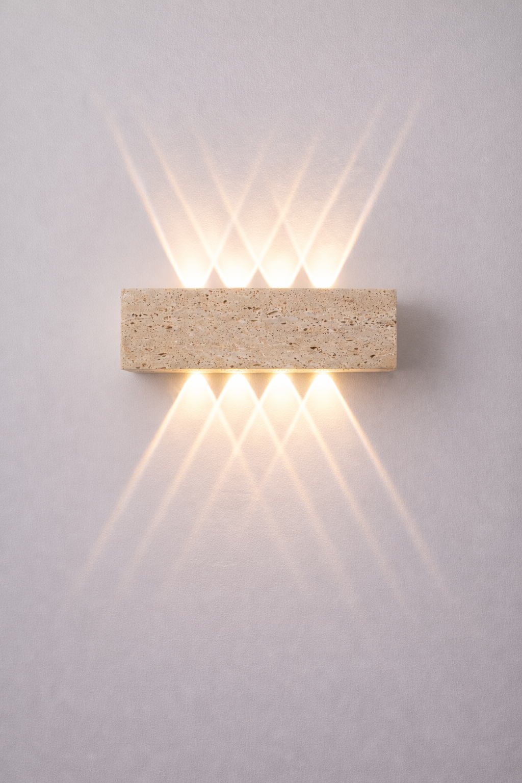 Aplique de Pared Travertino Natural Moderno Up Down