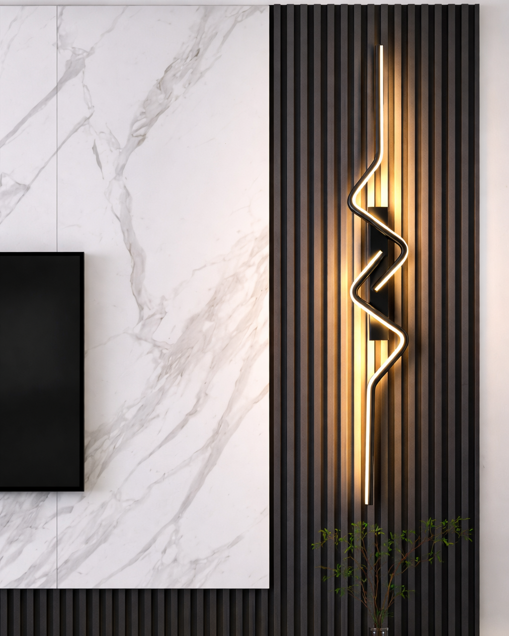 Foco LED de Diseño Alargado - Decoración de Interiores y Luz de Acento