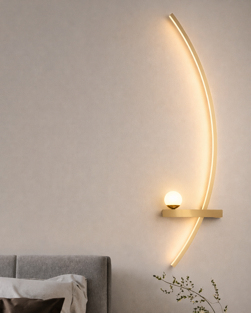 Aplique LED Lineal de Pared Moderno para Dormitorio