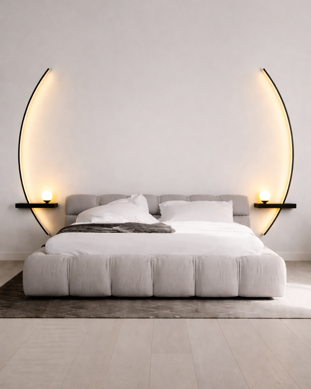 Aplique LED Lineal de Pared Moderno para Dormitorio