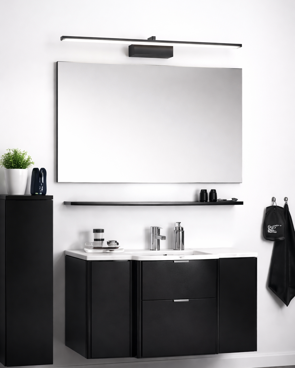 Luz LED para Espejo de Baño Aplique Moderno de Aluminio