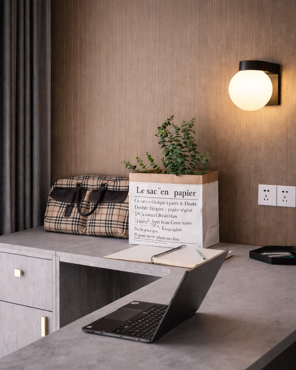 Aplique LED Exterior Negro Globo Moderno para Porche