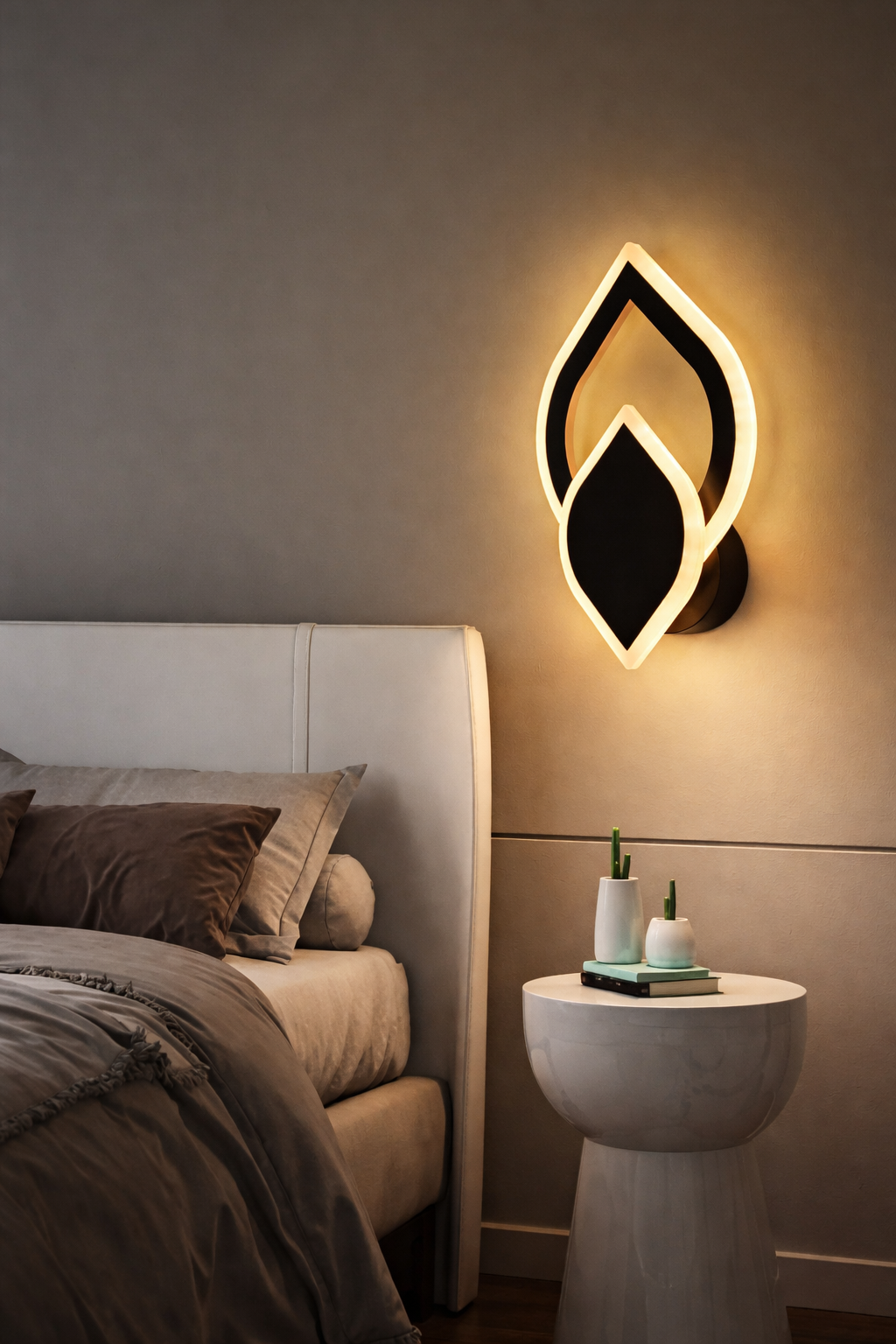 Aplique LED Moderno de Acrílico para Dormitorio y Pasillo