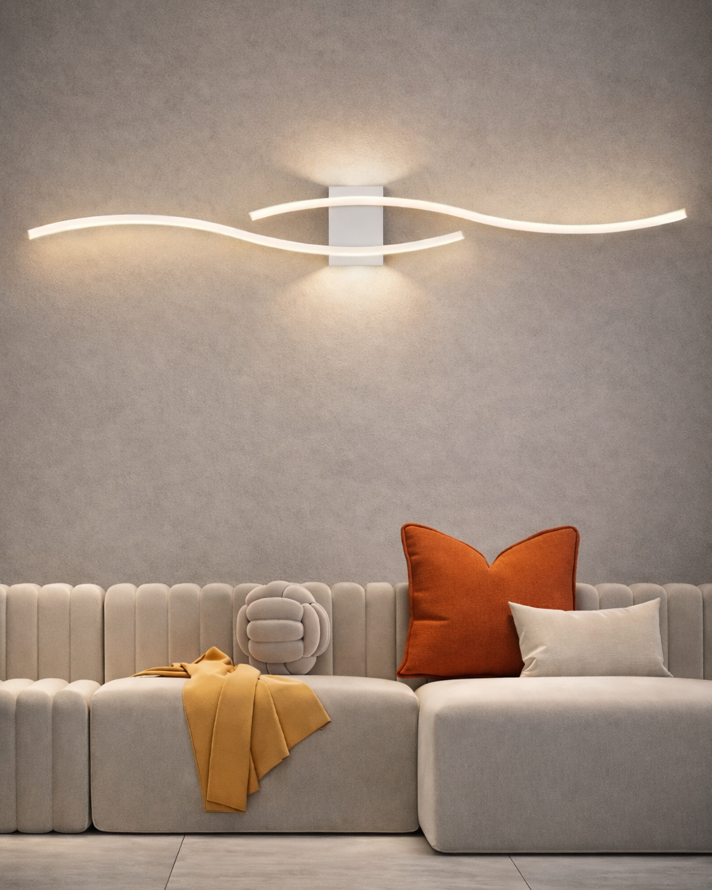 Aplique LED Lineal de Pared Diseño Moderno Interior