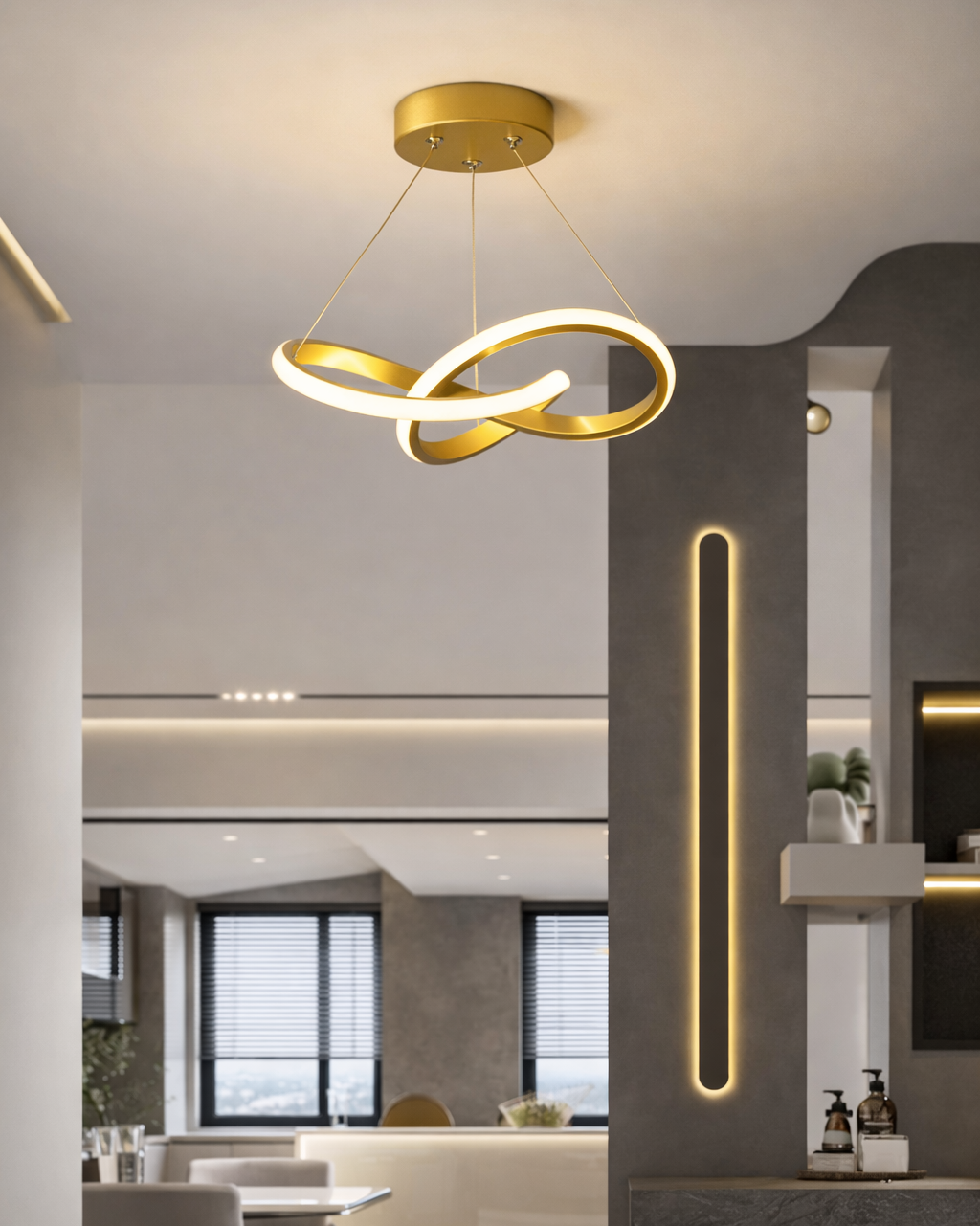 Lámpara de Techo LED Nórdica Minimalista para Interior