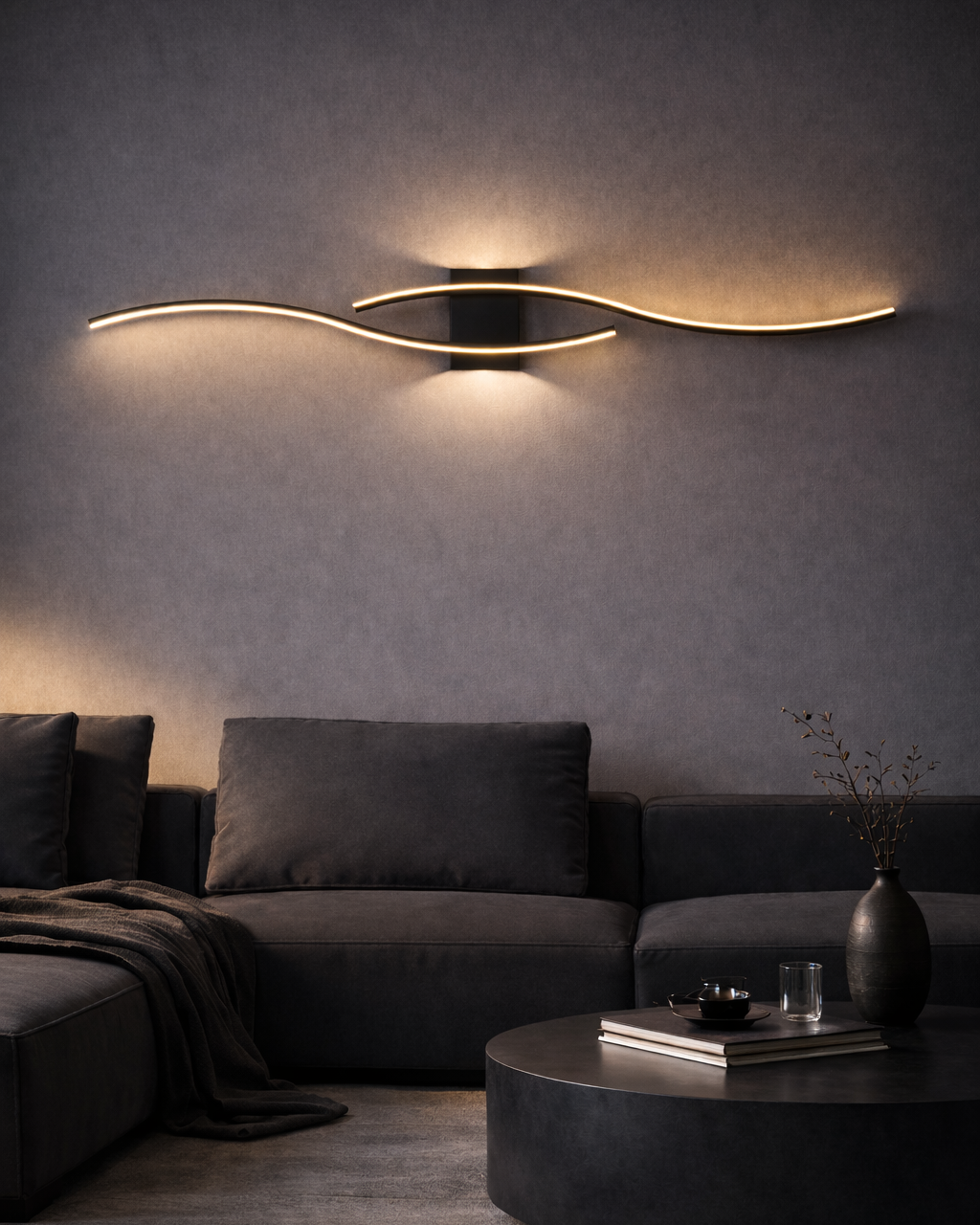 Aplique LED Lineal de Pared Diseño Moderno Interior