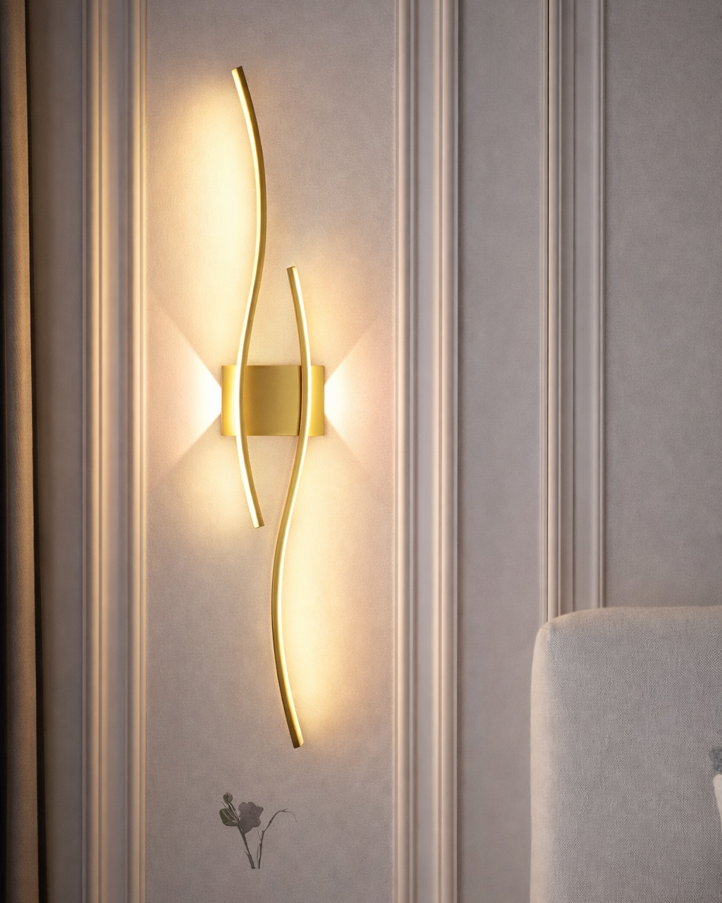 Aplique LED Lineal de Pared Diseño Moderno Interior