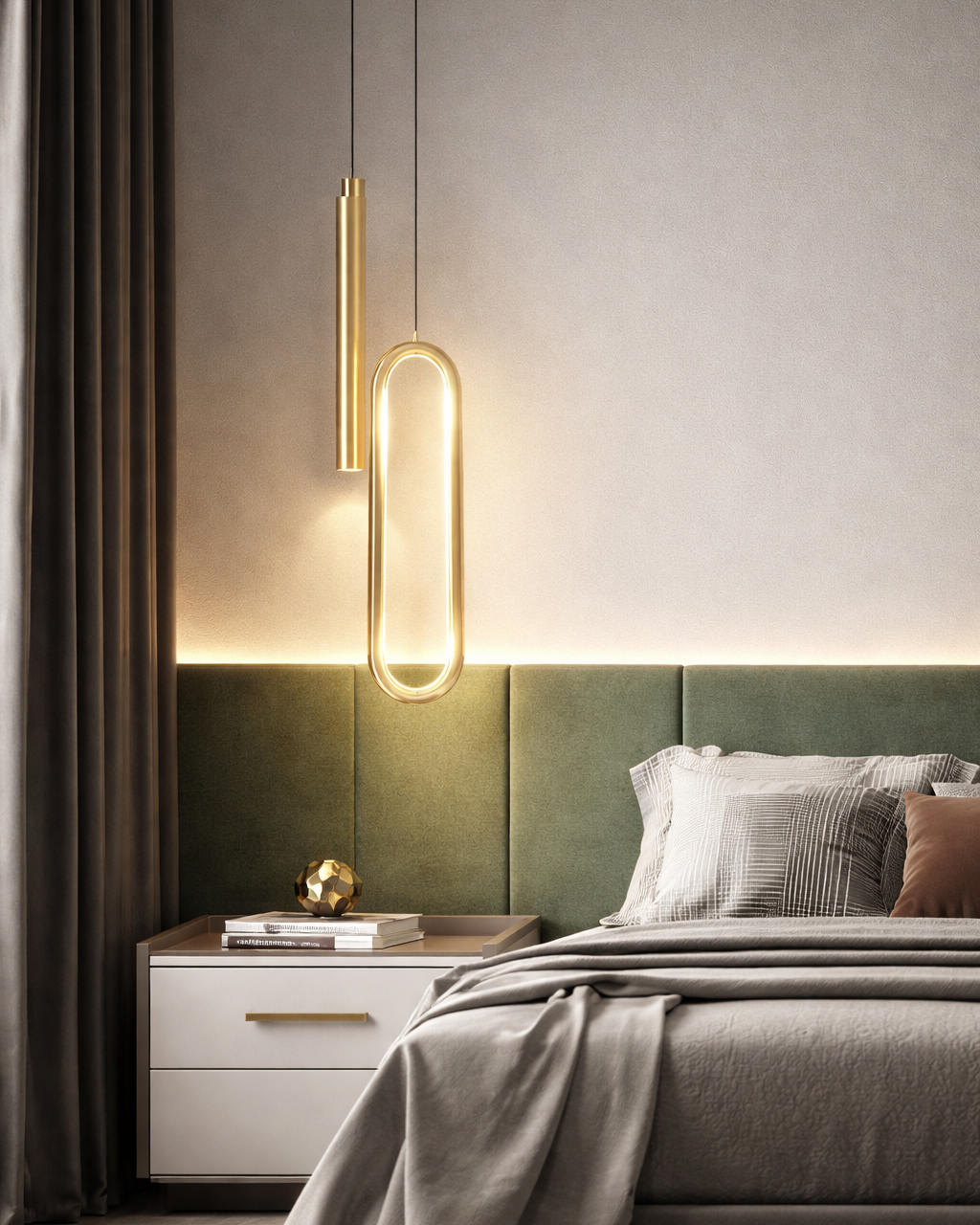 Lámpara Colgante LED Nórdica Moderna para Salón y Comedor