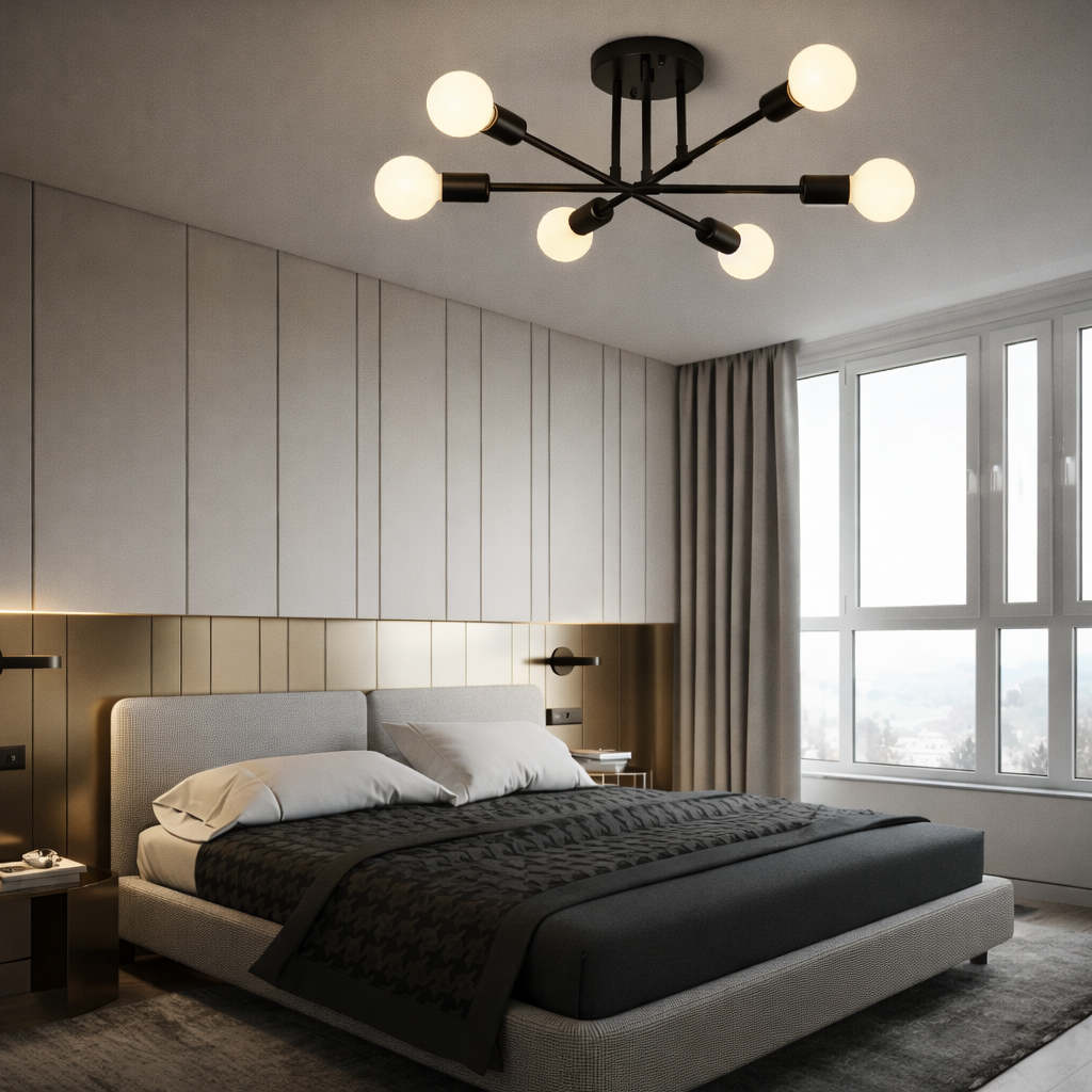 Lámpara de Techo Industrial Retro | Araña para Salón y Hogar