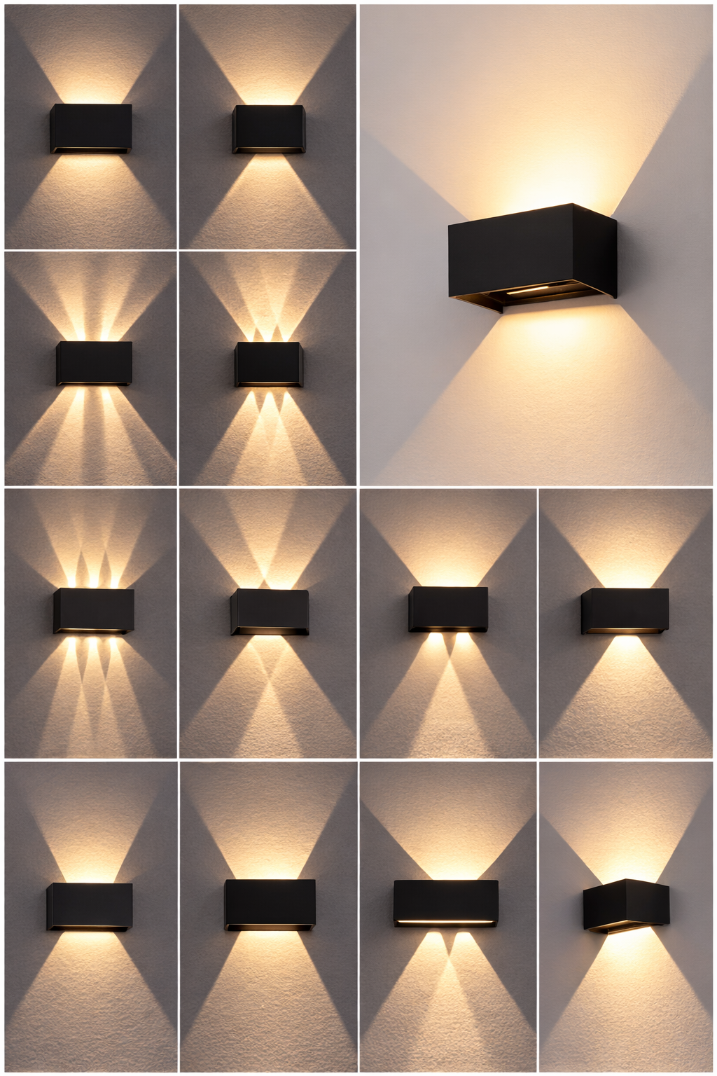 Aplique LED Exterior Moderno Cubo para Fachada