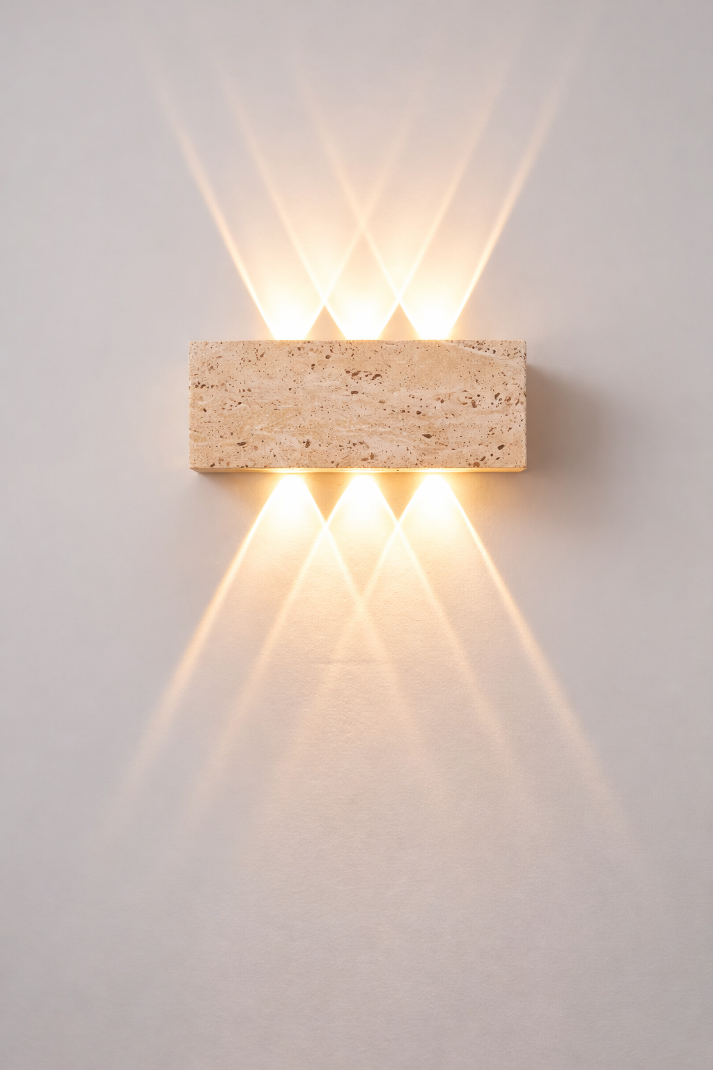 Aplique de Pared Travertino Natural Moderno Up Down