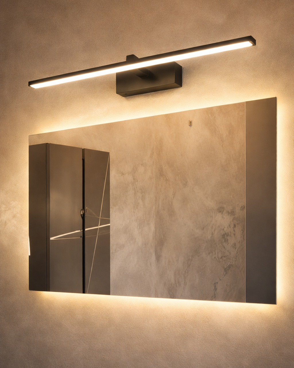 Luz LED para Espejo de Baño Aplique Moderno de Aluminio