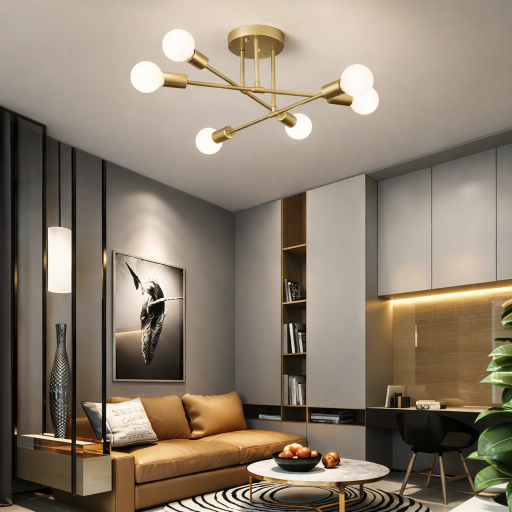 Lámpara de Techo Industrial Retro | Araña para Salón y Hogar