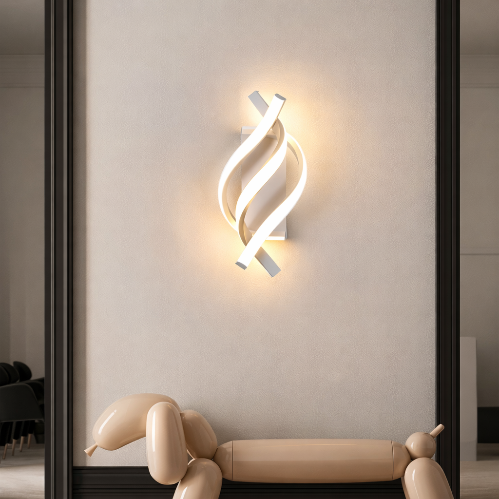 Aplique LED Moderno Espiral para Dormitorio y Salón