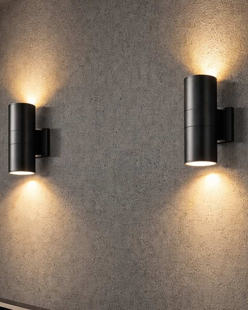 Aplique de Pared Exterior LED Tipo Proyector Negro