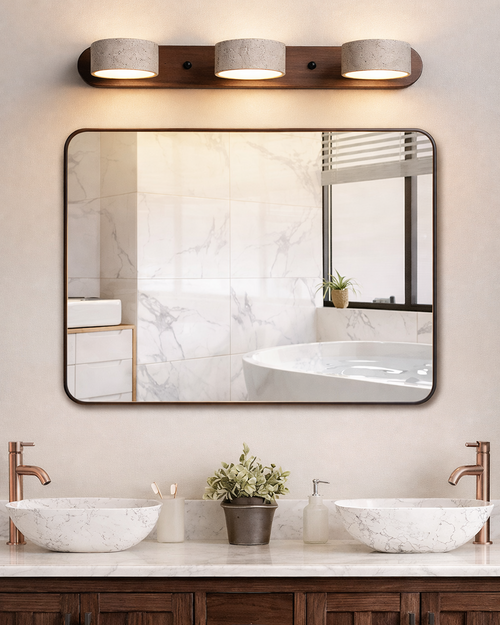 Aplique de Pared Japonés Minimalista - Iluminación Creativa para Tocador