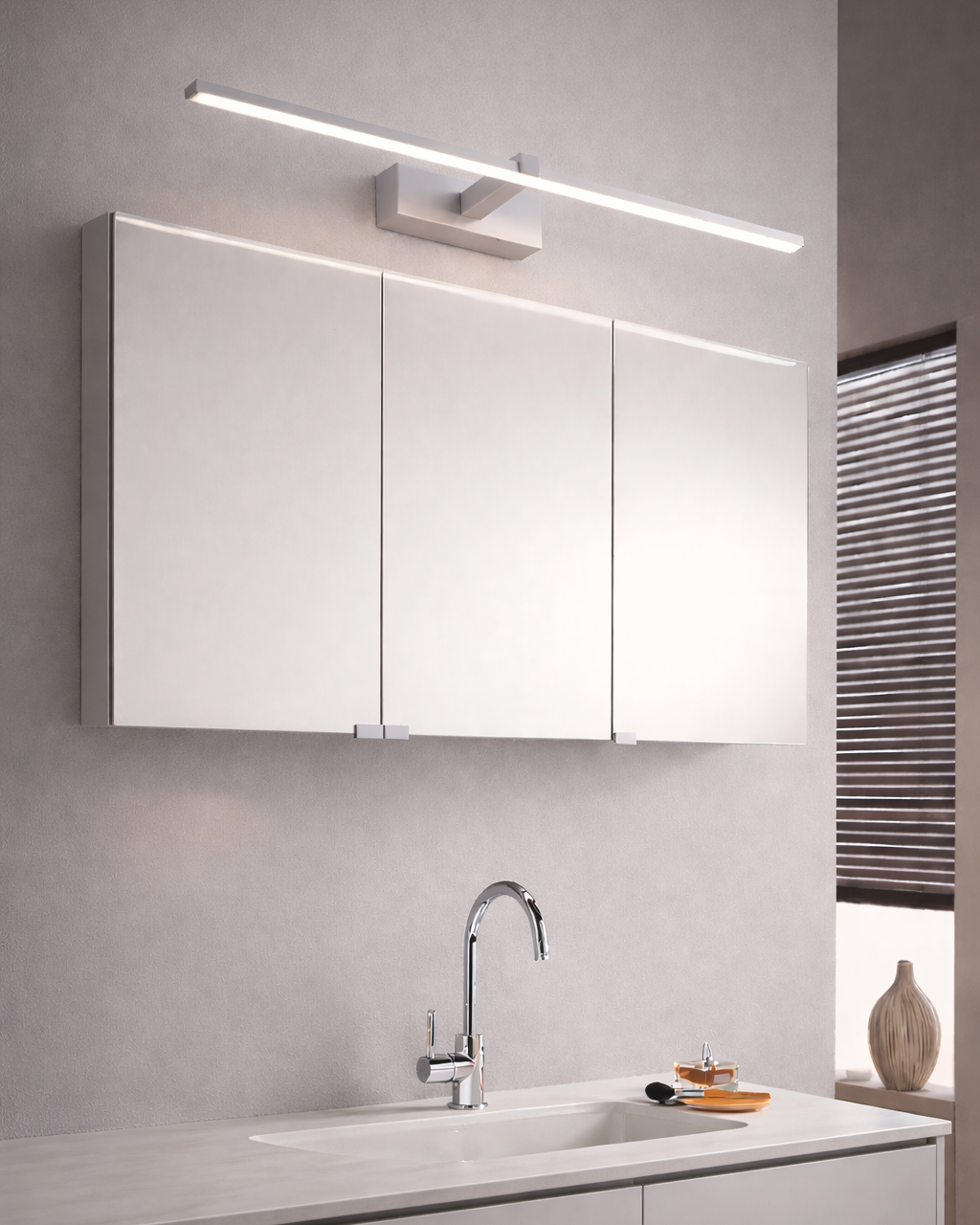 Luz LED para Espejo de Baño Aplique Moderno de Aluminio