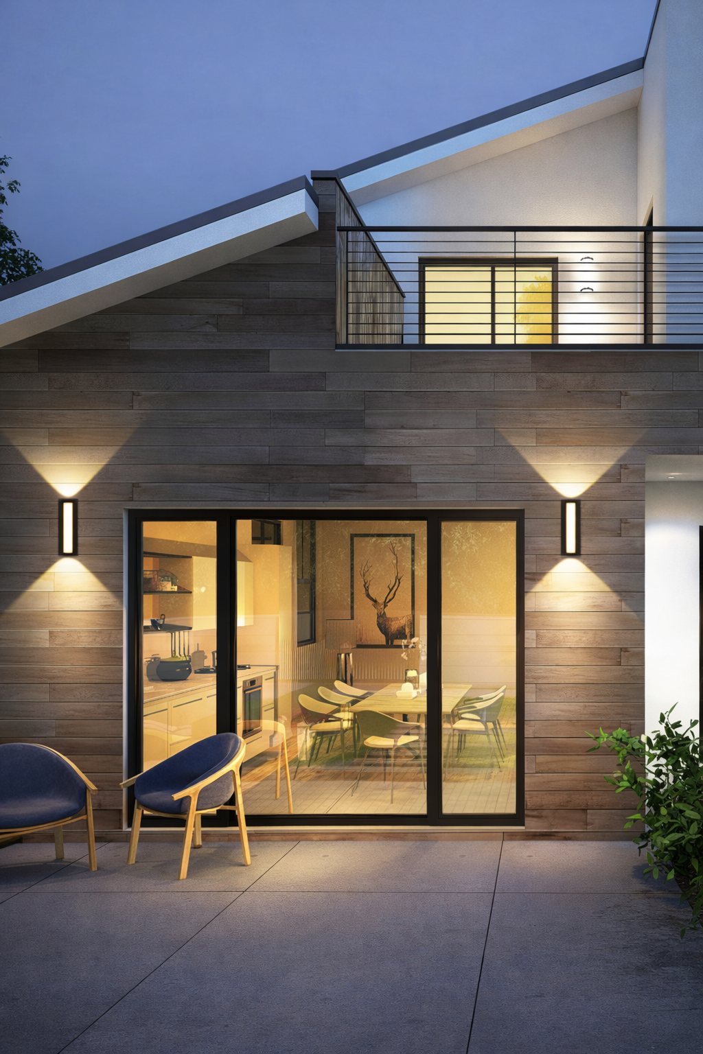 Lámpara LED Minimalista para Exterior - Bañador de Pared Decorativo