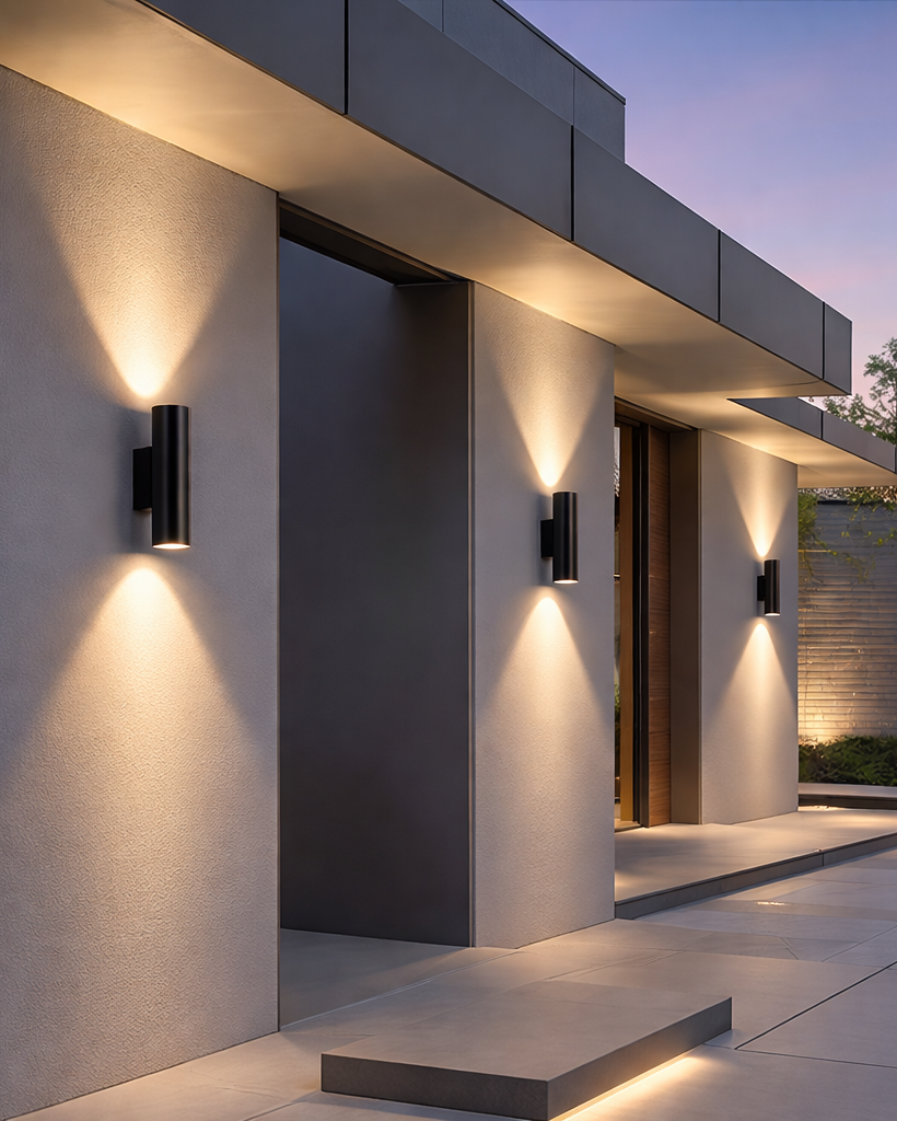 Aplique de Pared Exterior LED Tipo Proyector Negro