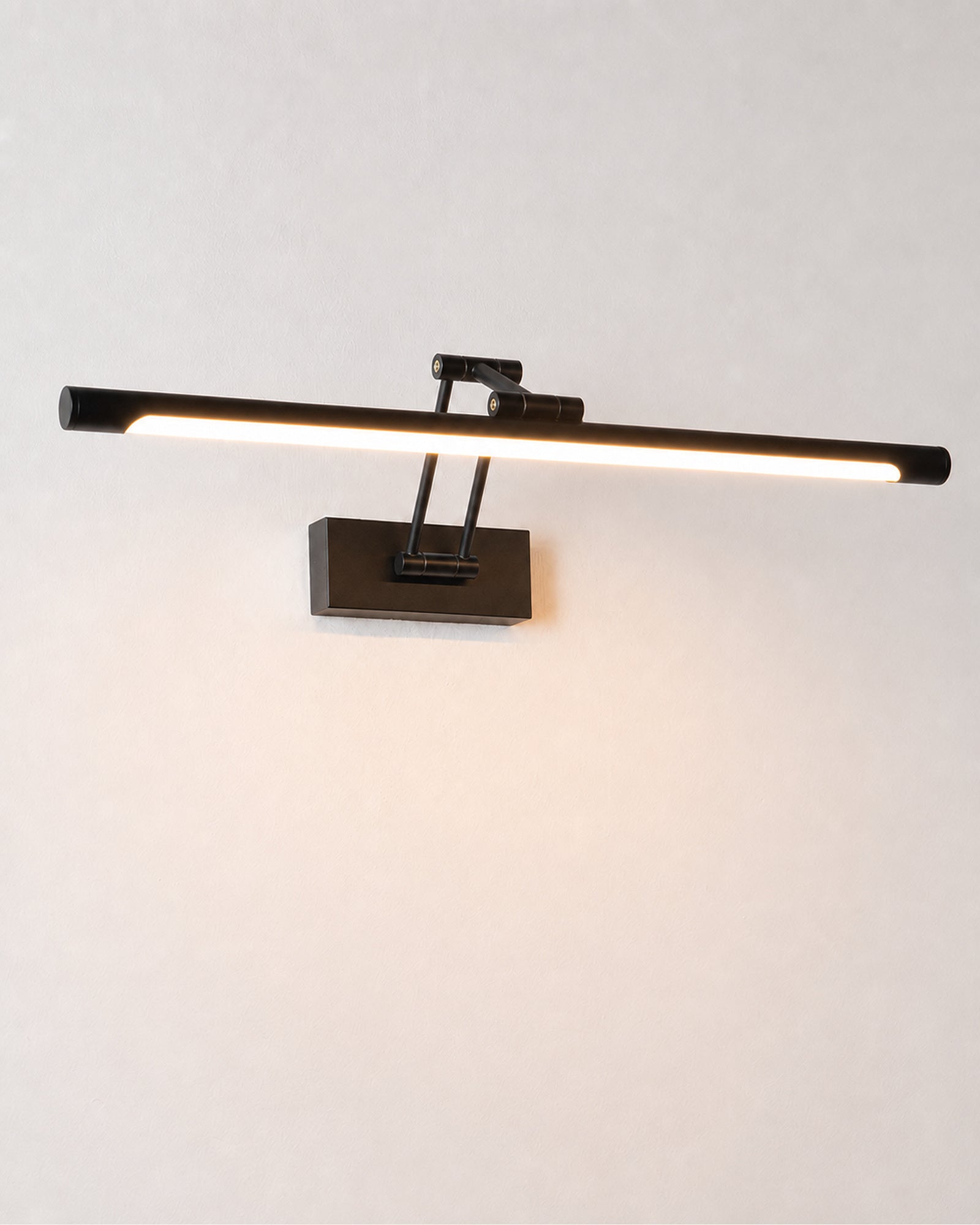 Aplique LED para cuadros en acabado negro, vista uniforme