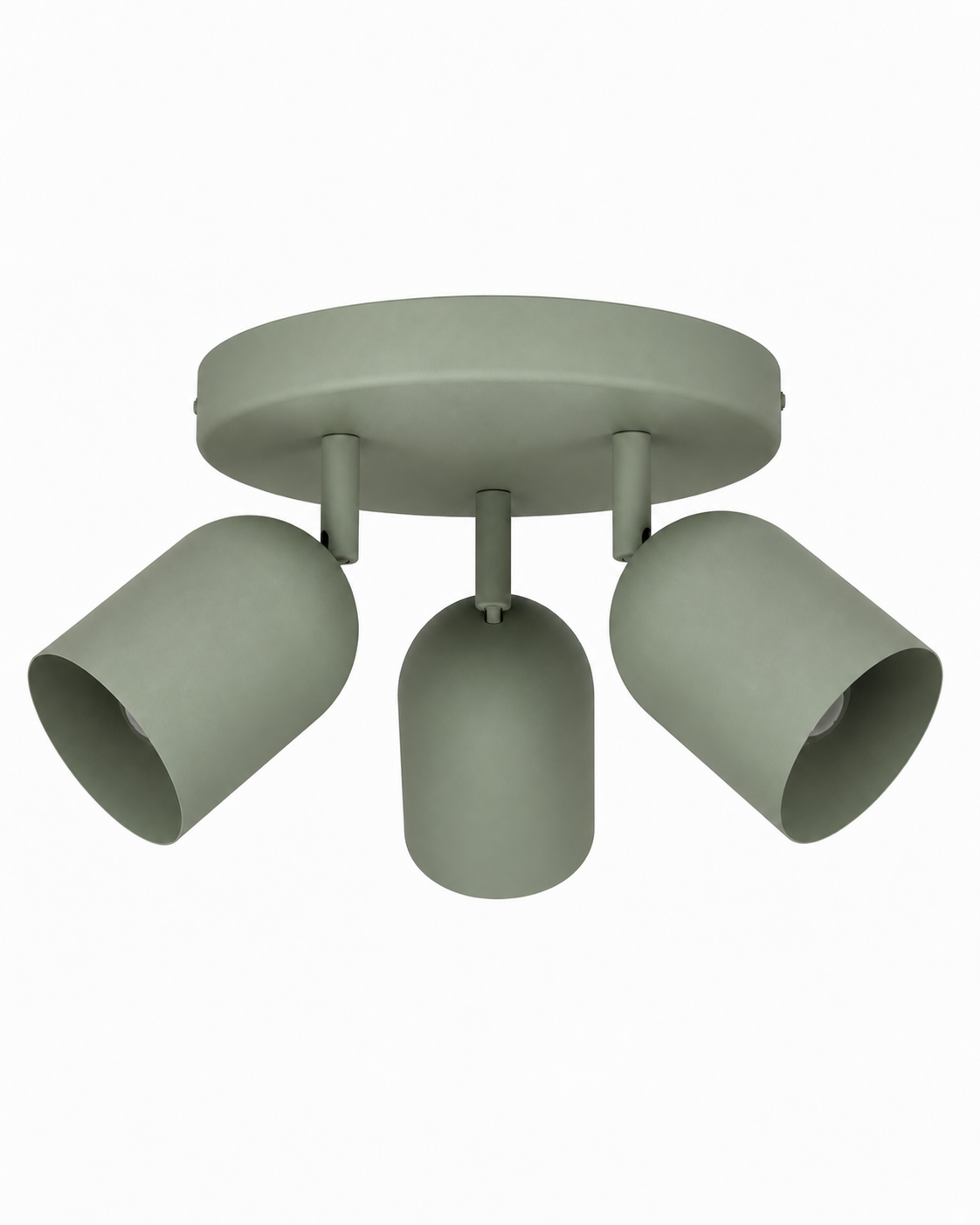 Lámpara de Techo con Focos Orientables Verde Oliva E14