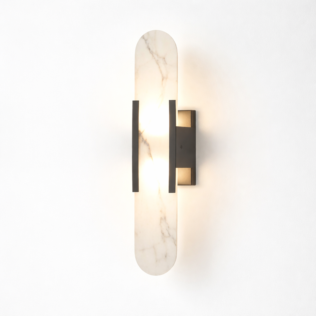 Aplique LED de Pared Mármol Moderno de Lujo Vertical