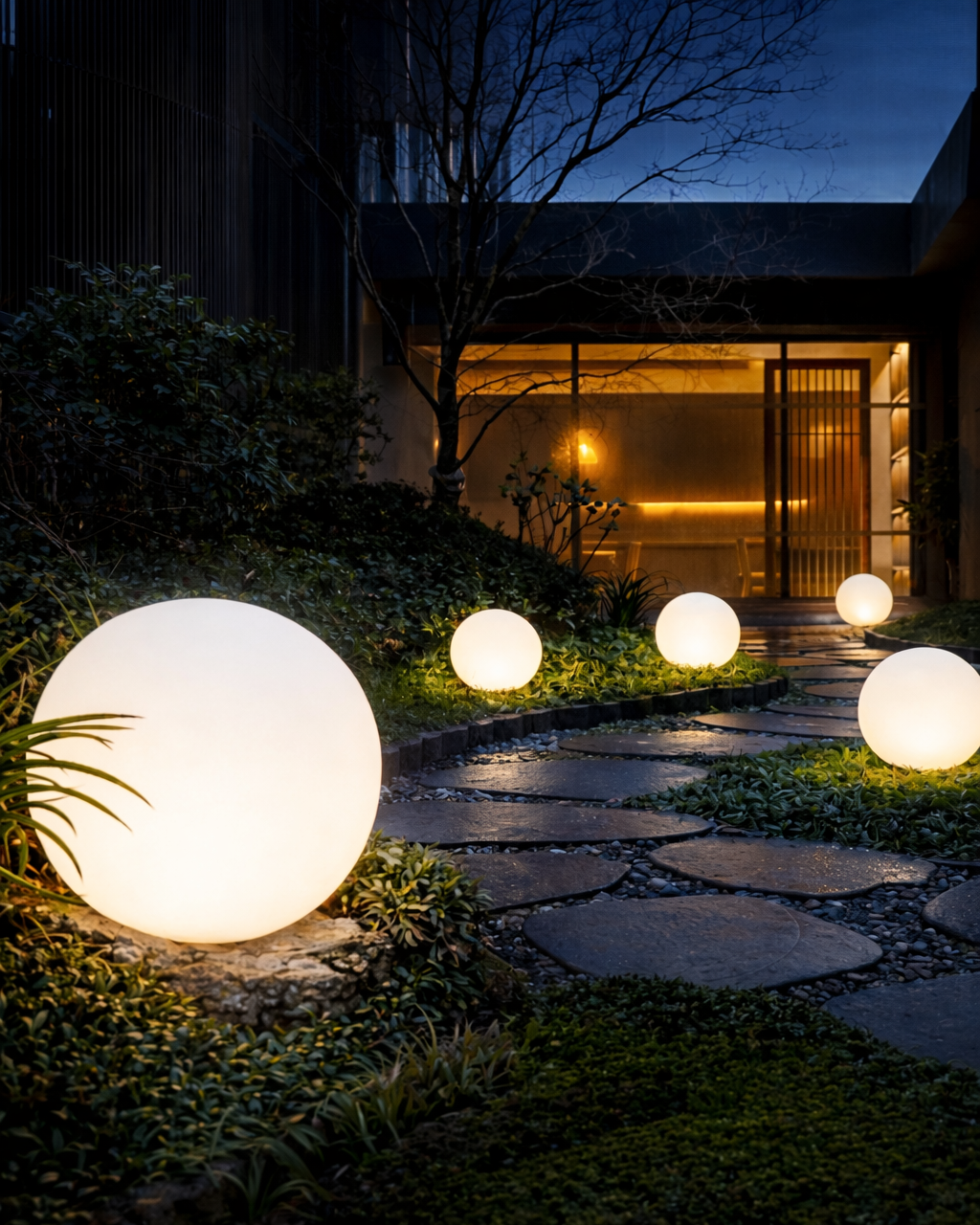 Lámpara Bola LED Exterior Recargable para Jardín y Fiesta