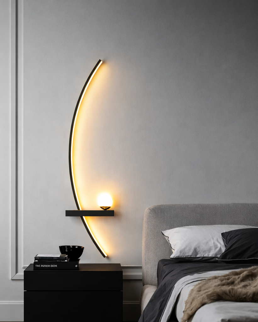 Aplique LED Lineal de Pared Moderno para Dormitorio