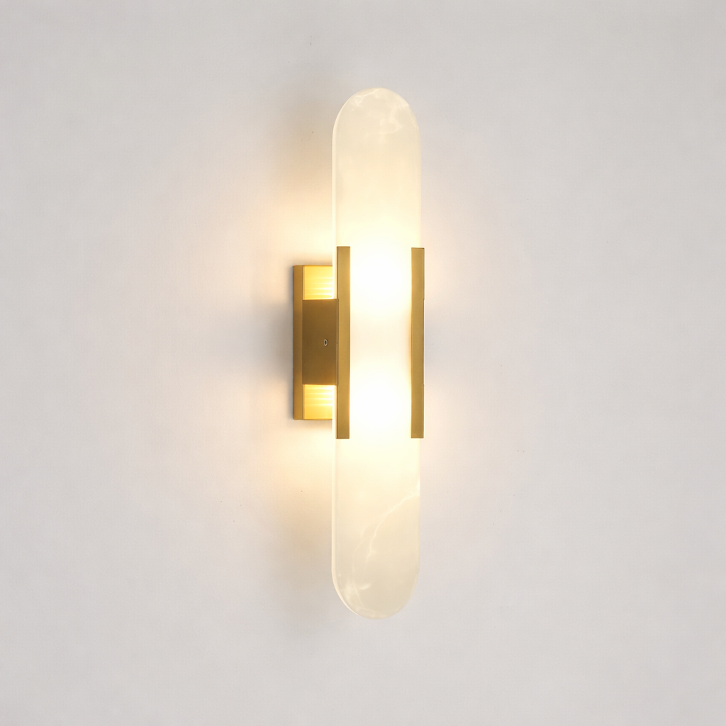 Aplique LED de Pared Mármol Moderno de Lujo Vertical