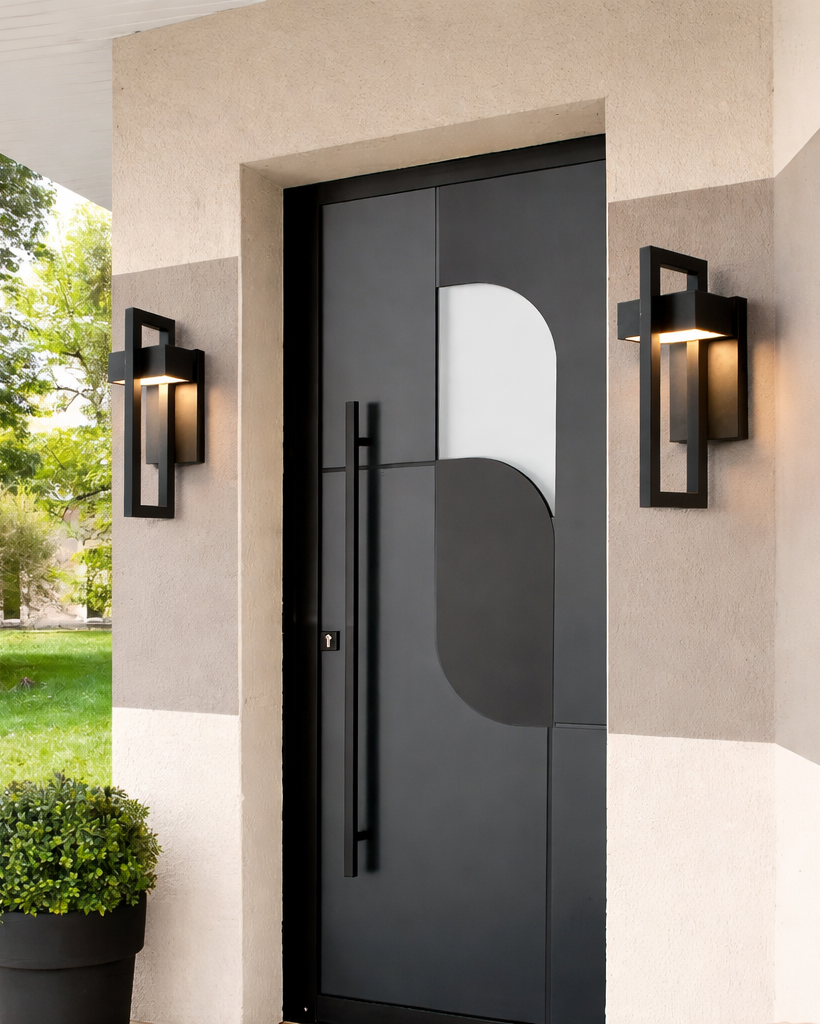 Aplique LED Exterior Negro Retro Impermeable