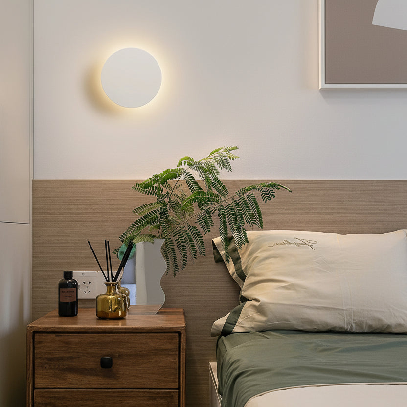 Aplique LED Redondo de Pared Diseño Moderno Minimalista