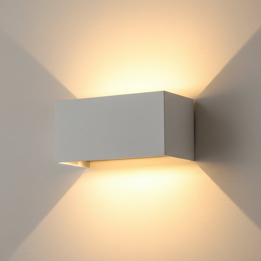 Aplique LED Exterior Moderno Cubo para Fachada