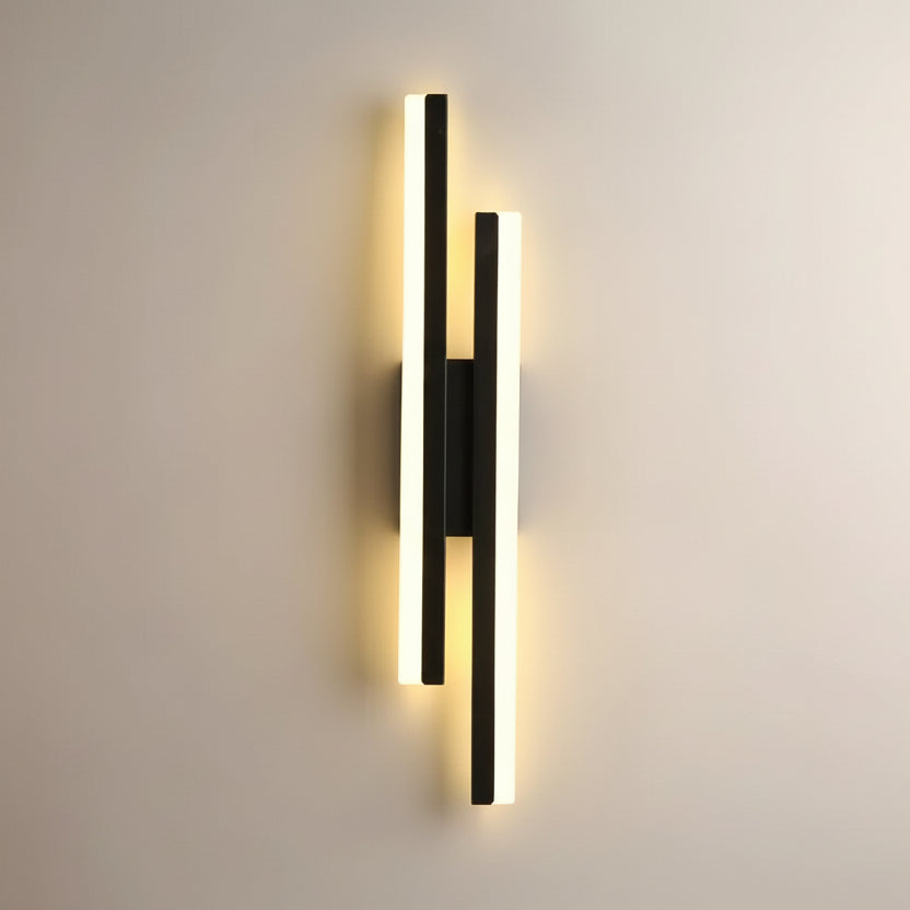 Aplique LED Vertical Moderno Dorado para Dormitorio