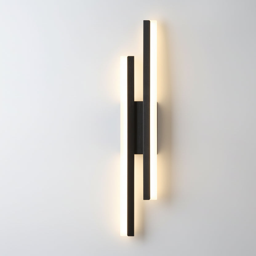 Aplique LED Vertical Moderno Dorado para Dormitorio