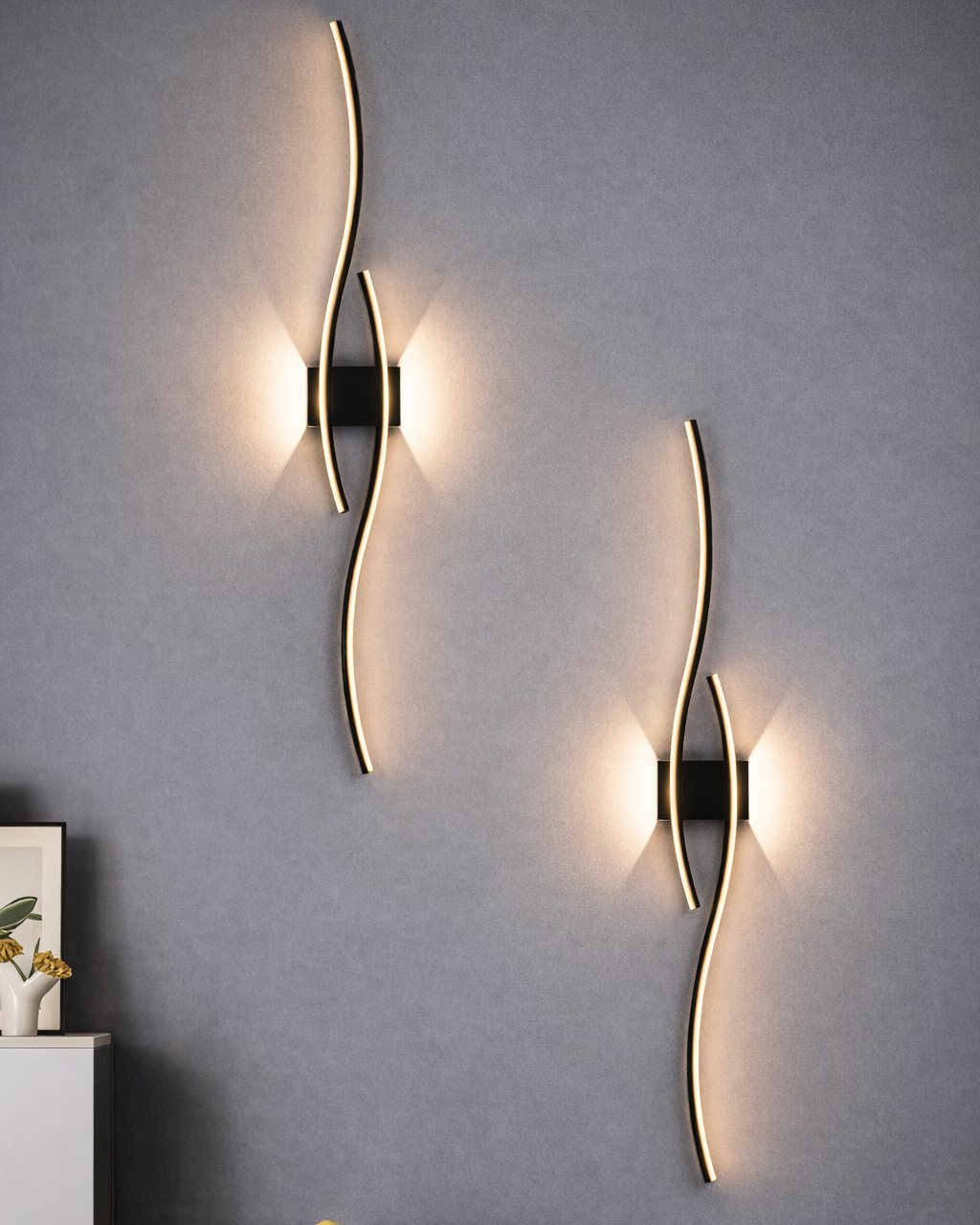 Aplique LED Lineal de Pared Diseño Moderno Interior