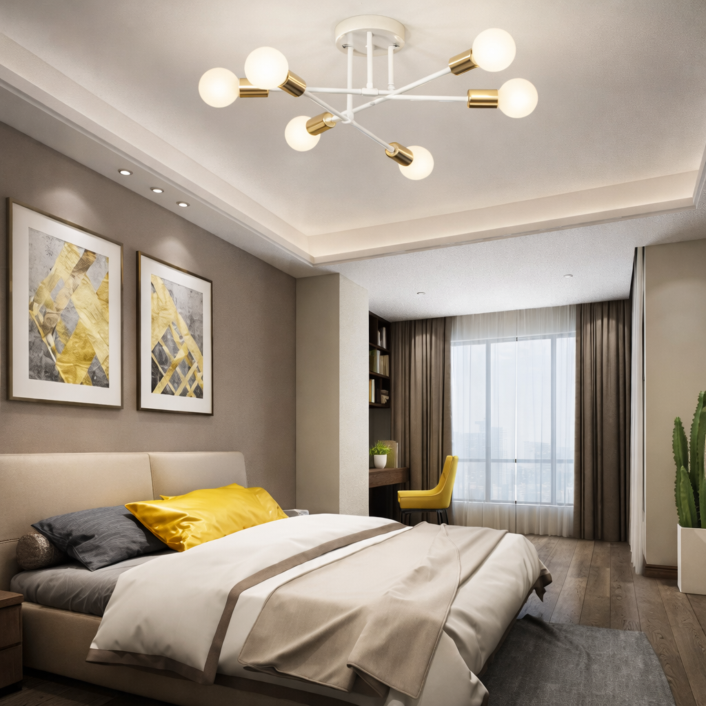 Lámpara de Techo Industrial Retro | Araña para Salón y Hogar