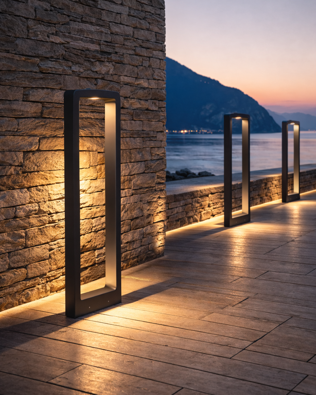 Baliza LED de Jardín Impermeable Tipo Pilar Moderno