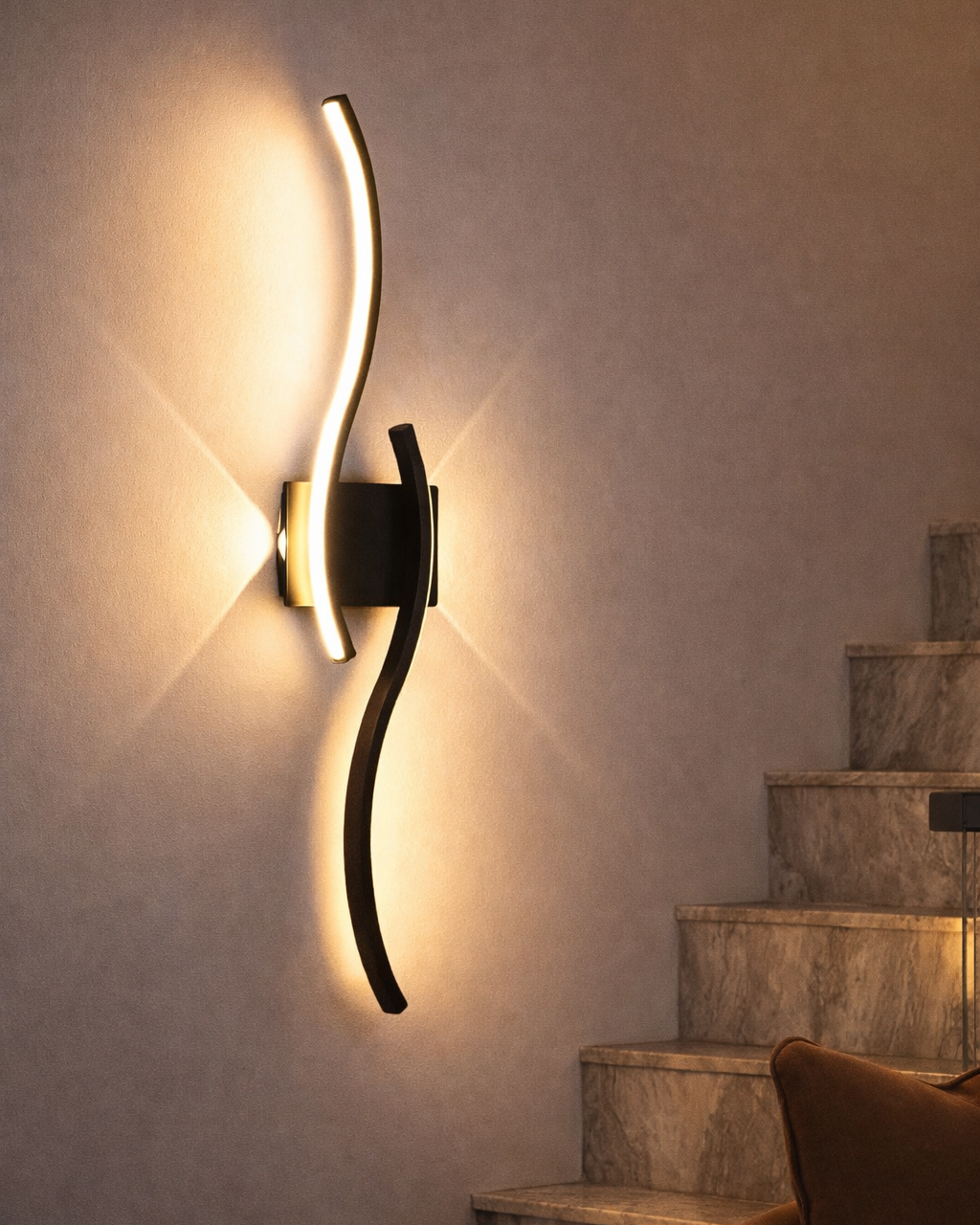 Aplique LED Lineal de Pared Diseño Moderno Interior