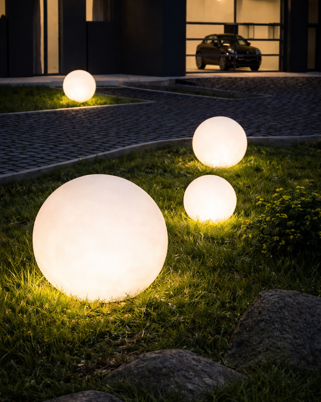Lámpara Bola LED Exterior Recargable para Jardín y Fiesta