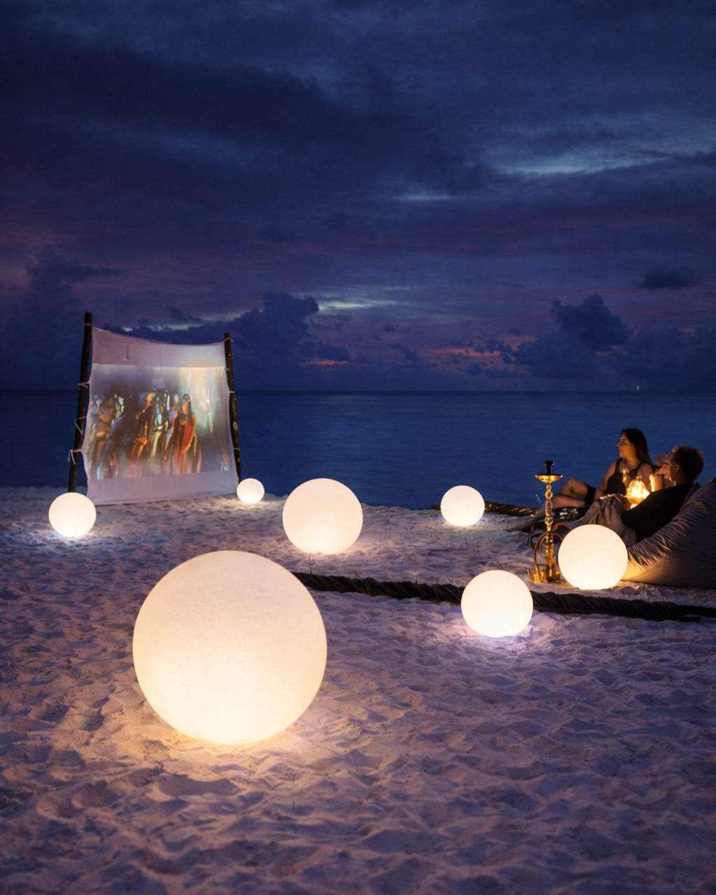 Lámpara Bola LED Exterior Recargable para Jardín y Fiesta