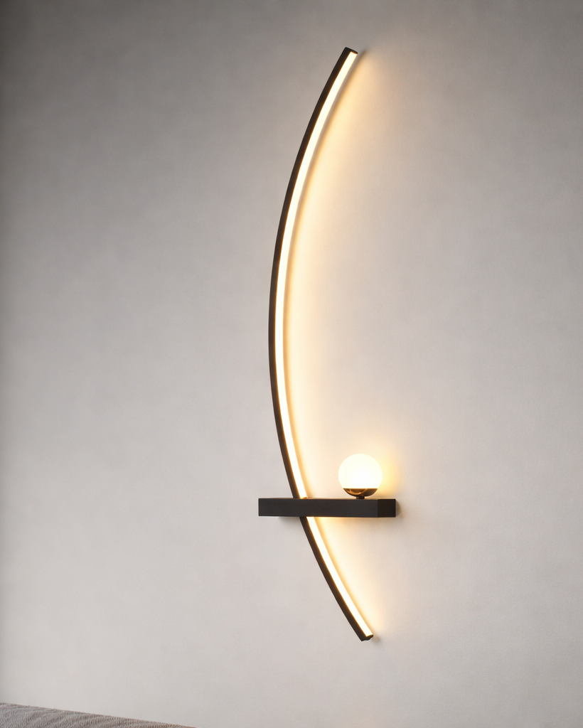 Aplique LED Lineal de Pared Moderno para Dormitorio