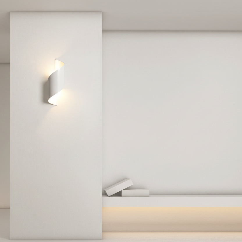 Aplique LED Exterior Moderno en Espiral Impermeable